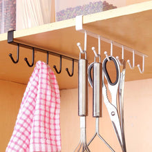 Load image into Gallery viewer, Under-Cabinet Hanger Rack (6 Hooks)