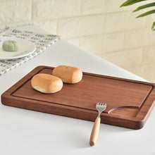 Load image into Gallery viewer, Practical Cutting Board with Juice Groove Best Kitchen Steak Chopping Board Multipurpose Thick Sapele Wood Food Tray