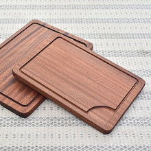 Load image into Gallery viewer, Practical Cutting Board with Juice Groove Best Kitchen Steak Chopping Board Multipurpose Thick Sapele Wood Food Tray