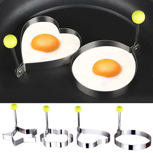 Hot Fried Egg Pancake Shaper Stainless Steel Shaper Mould Mold Kitchen Rings Heart Kitchen Tool